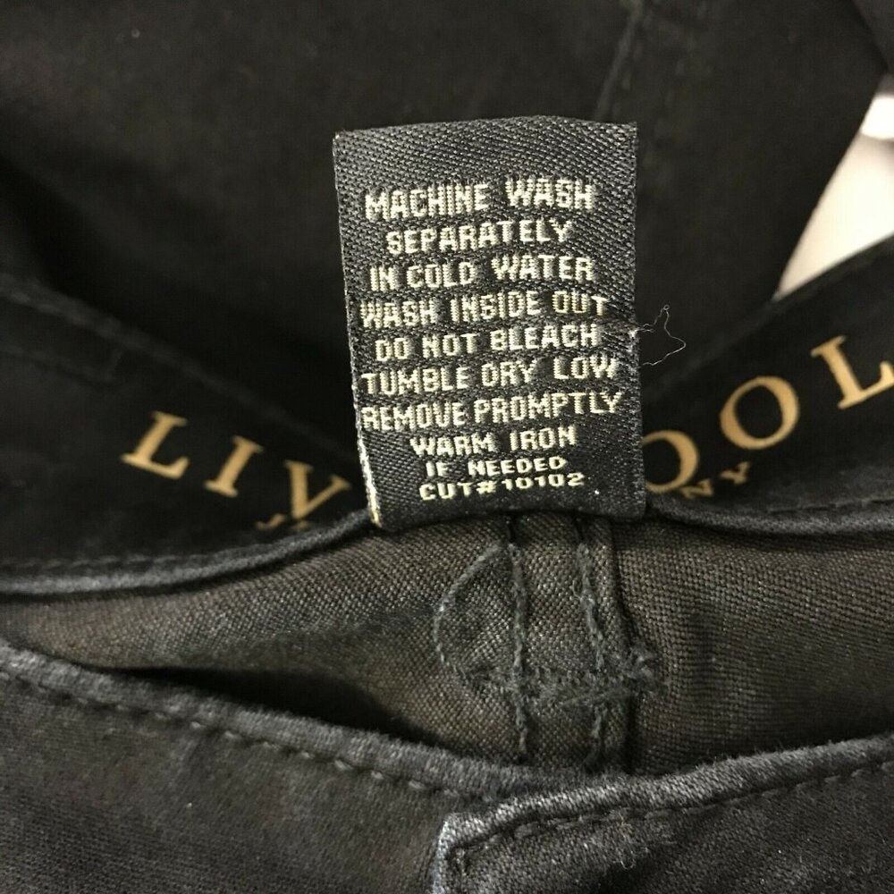 Liverpool Jeans Company Women's Sadie Straight Jeans Size 27/4 Black - Picture 6 of 7